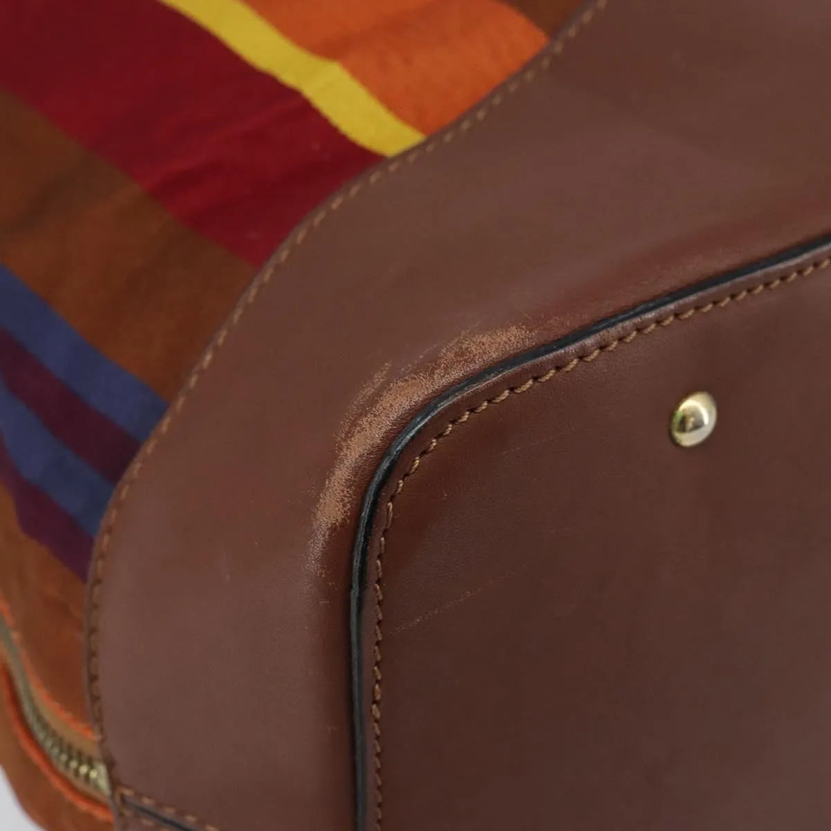 Celine Vintage Canvas, Multicolour, Canvas, Shoulder Bag