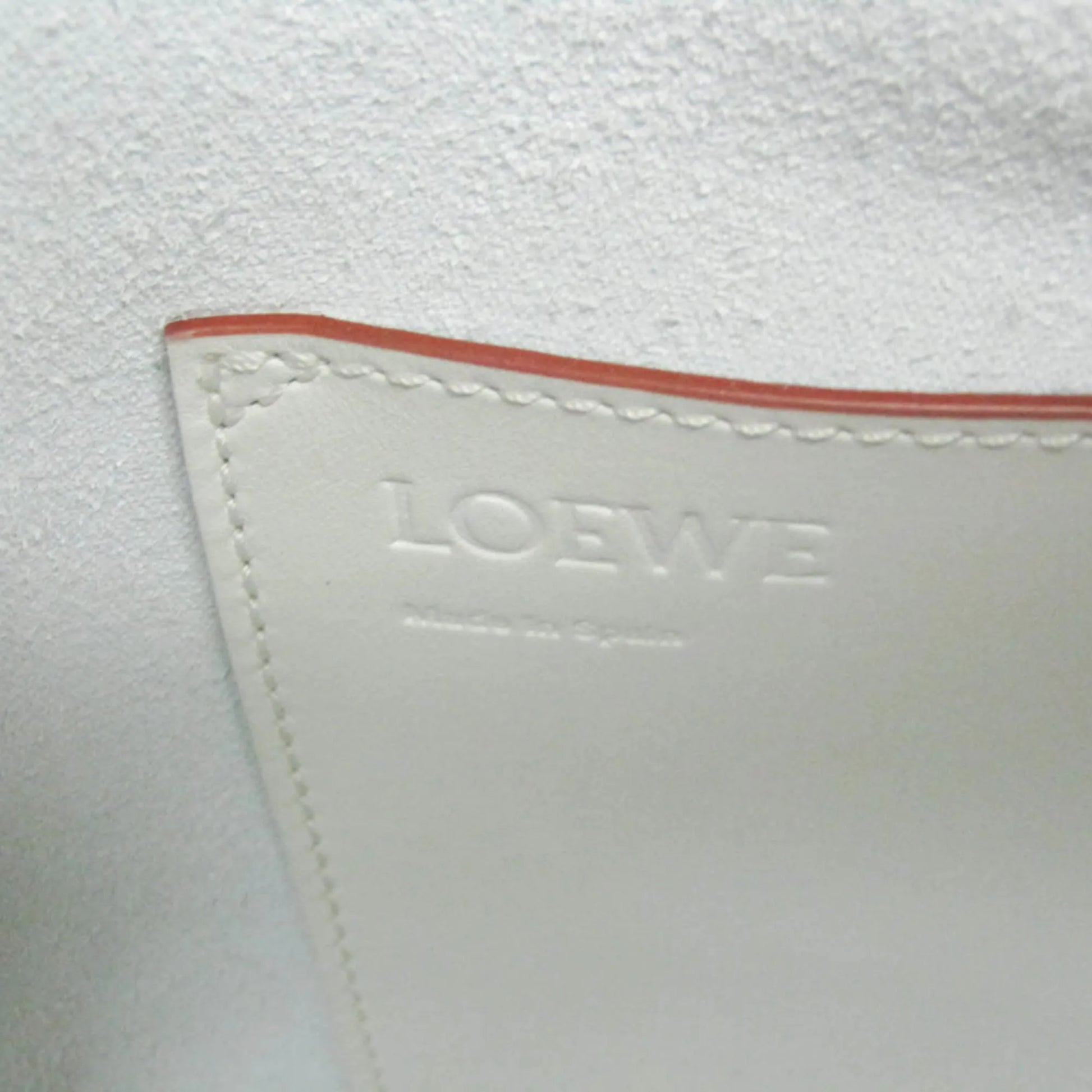 Loewe Balloon Bucket Leather, White, Leather, Handbag