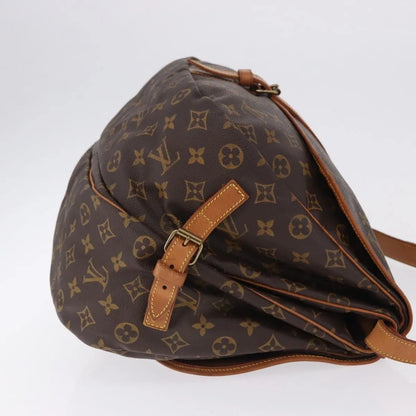 Louis Vuitton Saumur Monogram, Brown, Canvas, Shoulder Bag