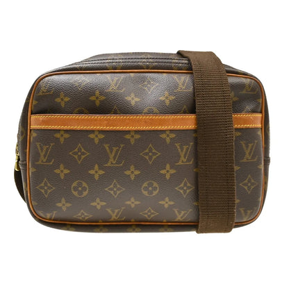 Louis Vuitton Reporter Monogram, Brown, Canvas, Shoulder Bag