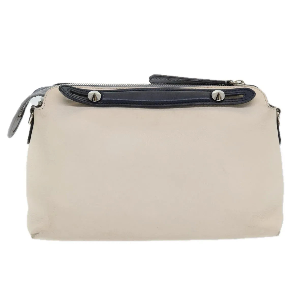 Fendi By The Way Satchel Leather, Beige, Leather, Handbag