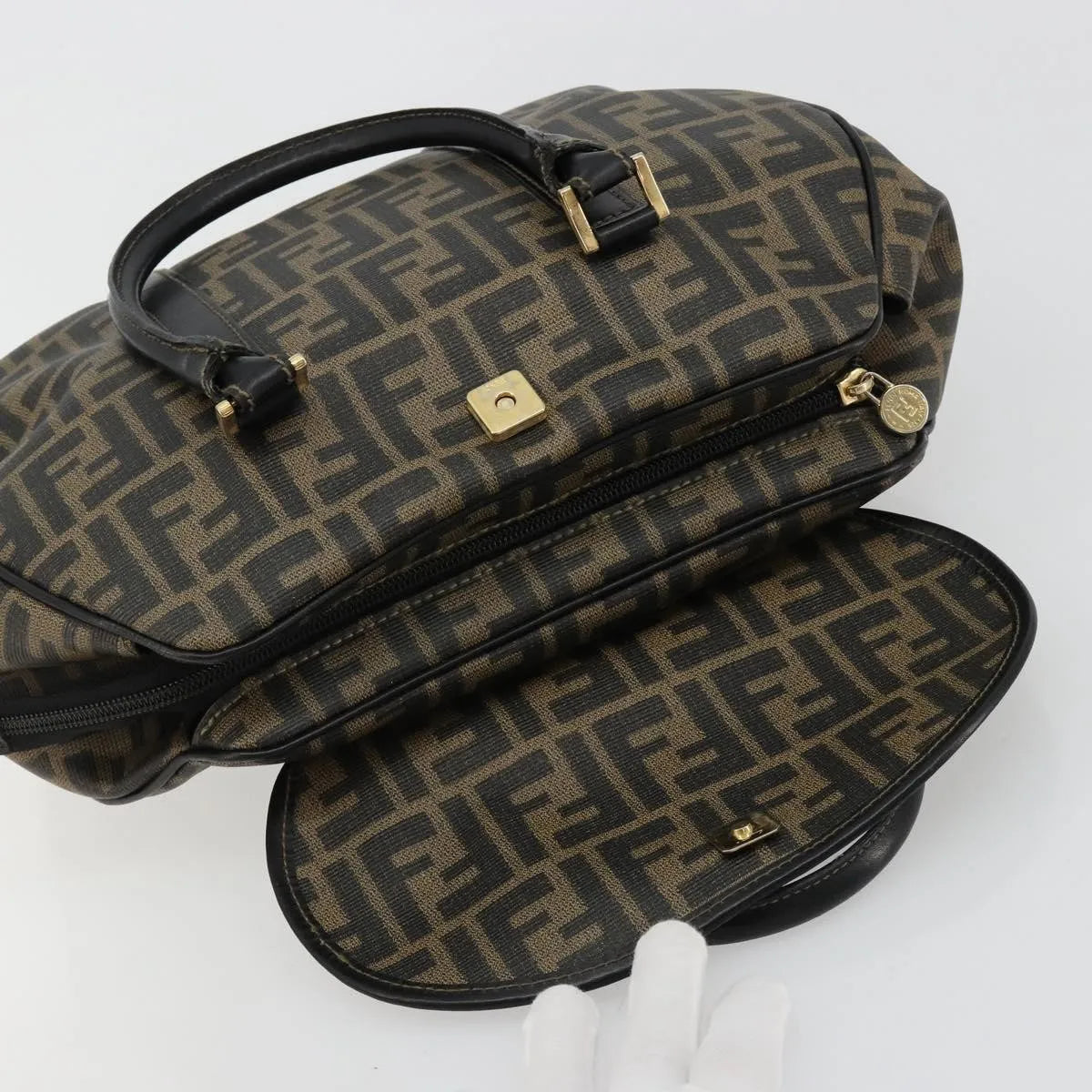 Fendi Zucca Tote FF motif, Multicolour, Canvas, Handbag