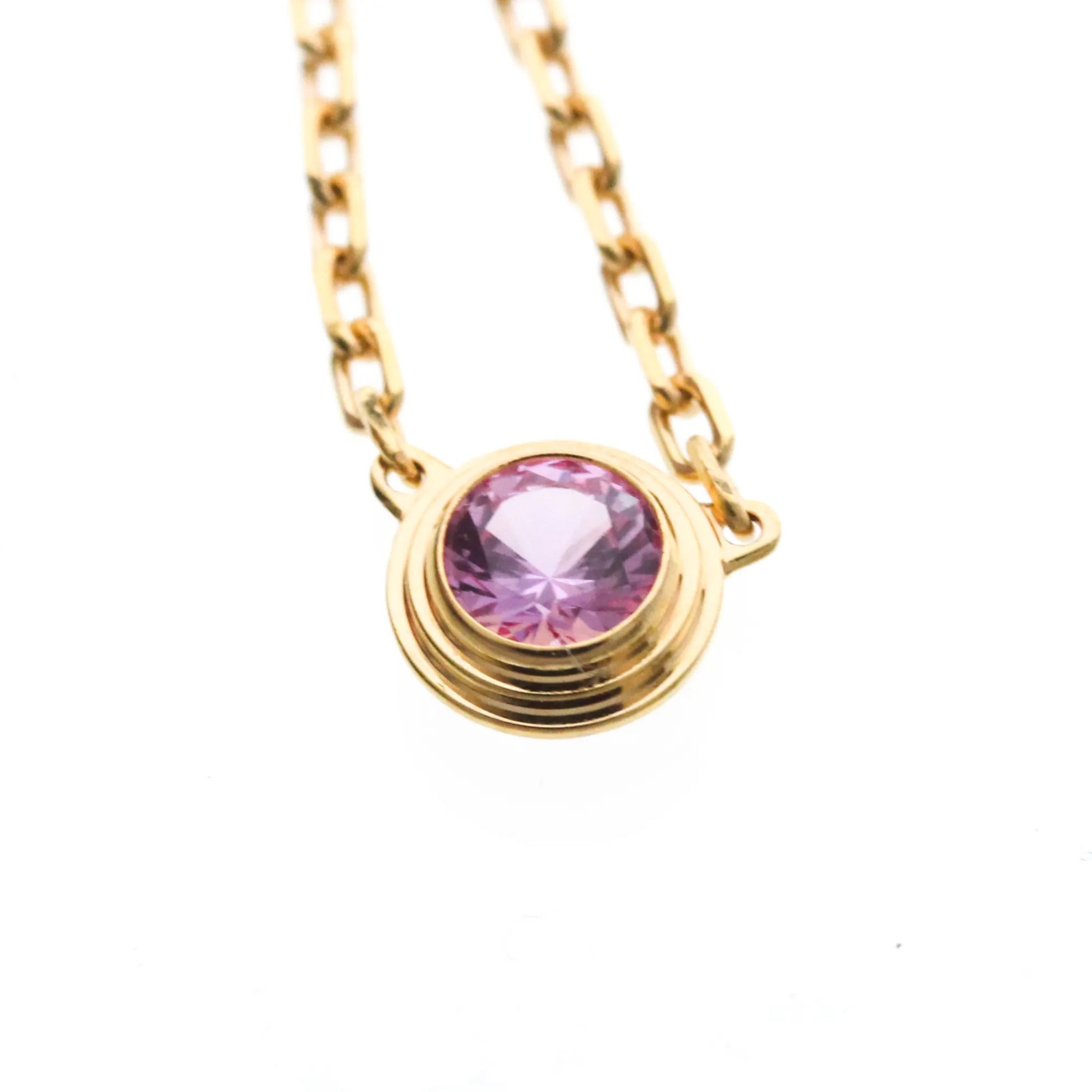 Cartier Cartier D'Amour 1 Pink Sapphire 18K Rose Gold, Gold, Pink Gold, Necklace