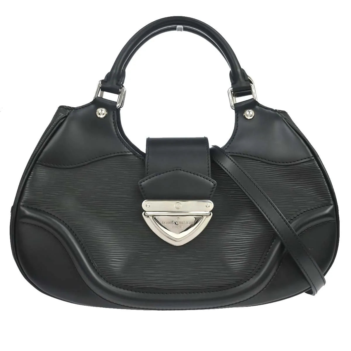 Louis Vuitton Montaigne Sac Epi Leather, Black, Leather, Handbag