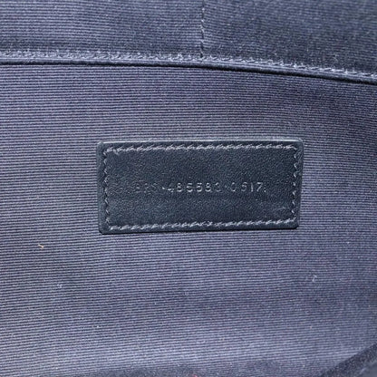Saint Laurent Zip Pocket Leather, Black, Leather, Clutch