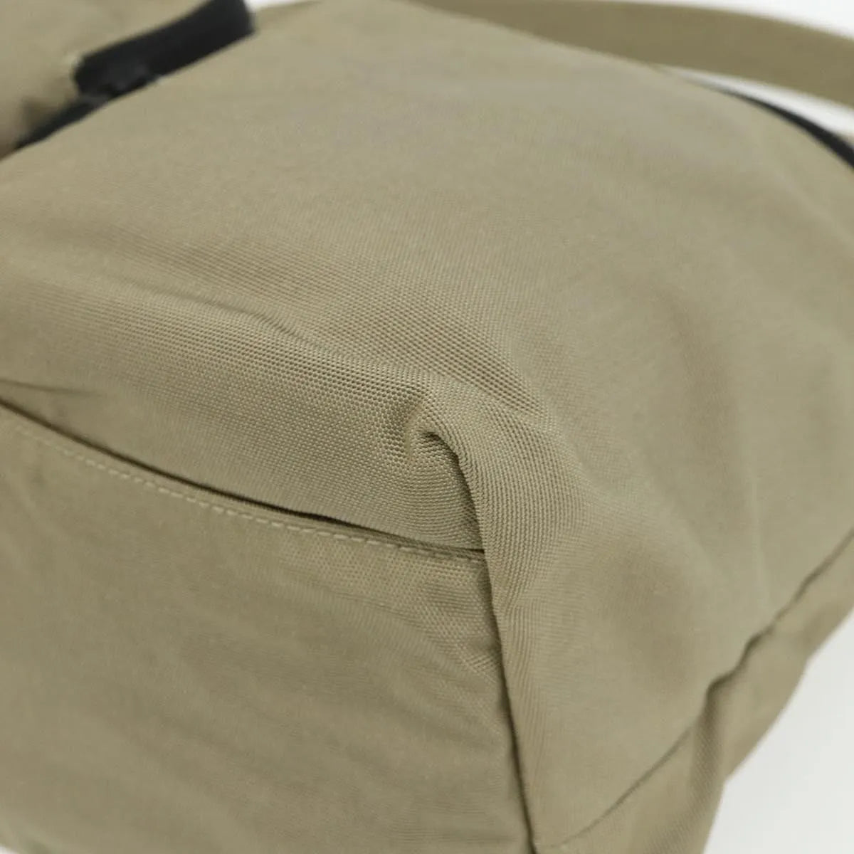 Gucci Double Pocket Hobo Nylon, Beige, Nylon, Shoulder Bag
