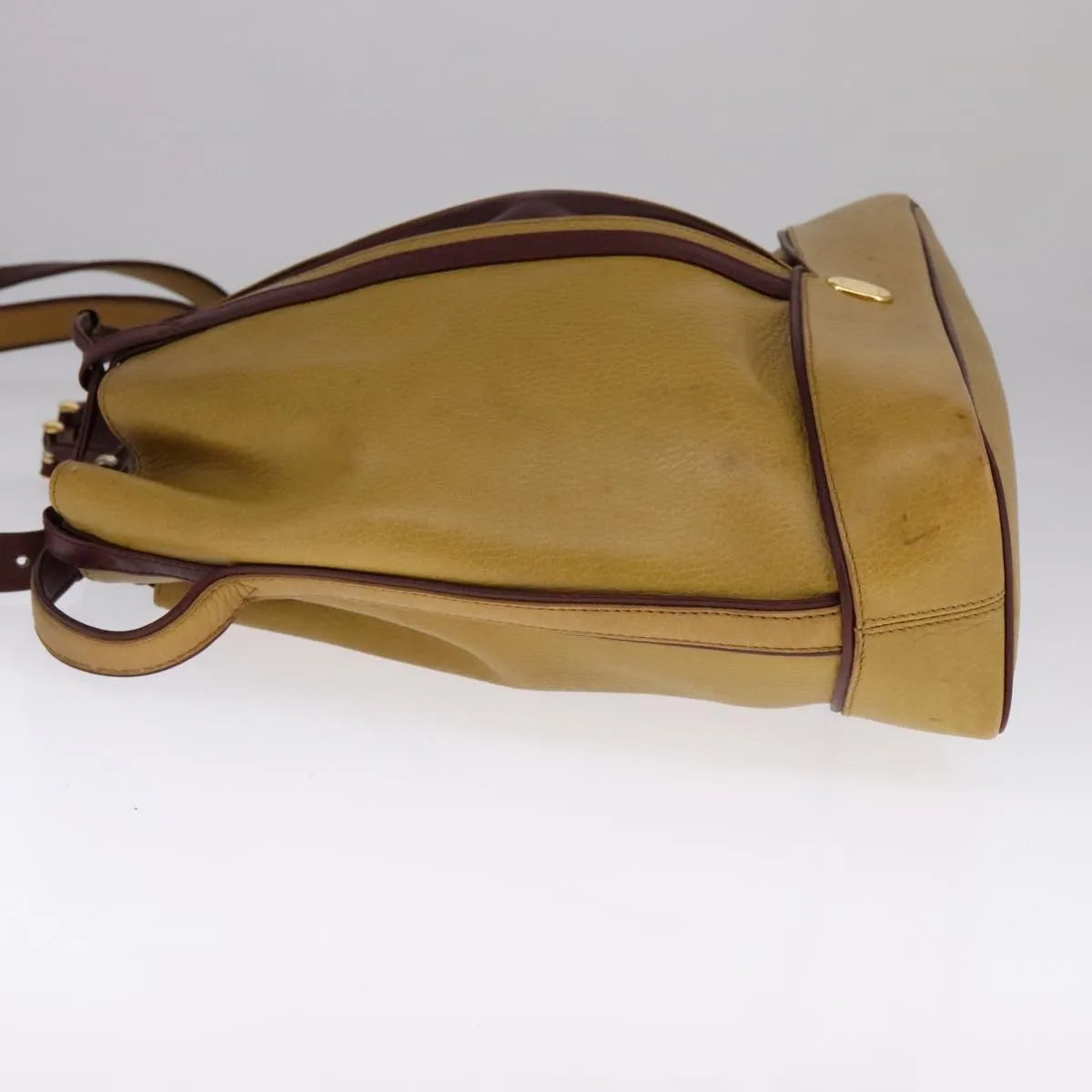 cartier Must de Cartier seau Leather, Yellow, Leather, Shoulder Bag