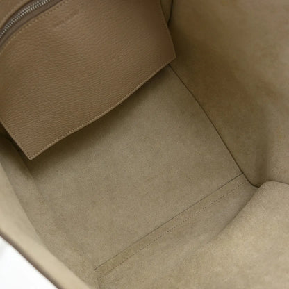 Celine Big Grained Calfskin, Gray, Leather, Handbag