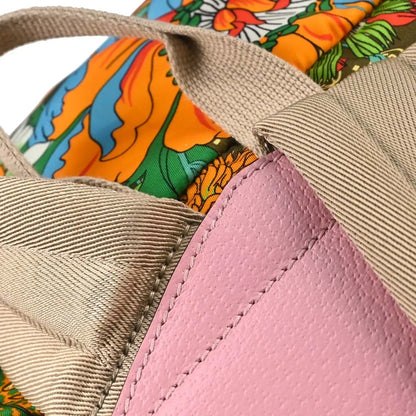 Gucci Gucci x The North Face Flap Printed Nylon, Multicolour, Canvas, Backpack