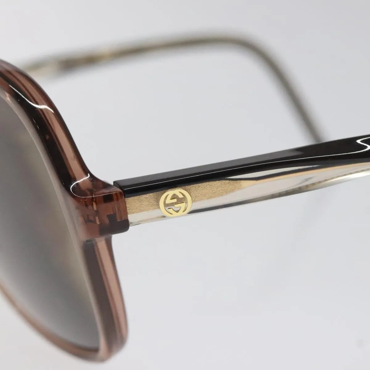 Gucci Eyewear Interlocking G Sunglasses, Brown, Plastic, Sunglasses