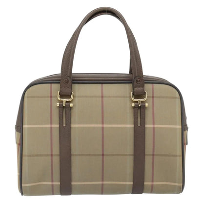 Burberry Nova check boston Canvas, Beige, Canvas, Handbag
