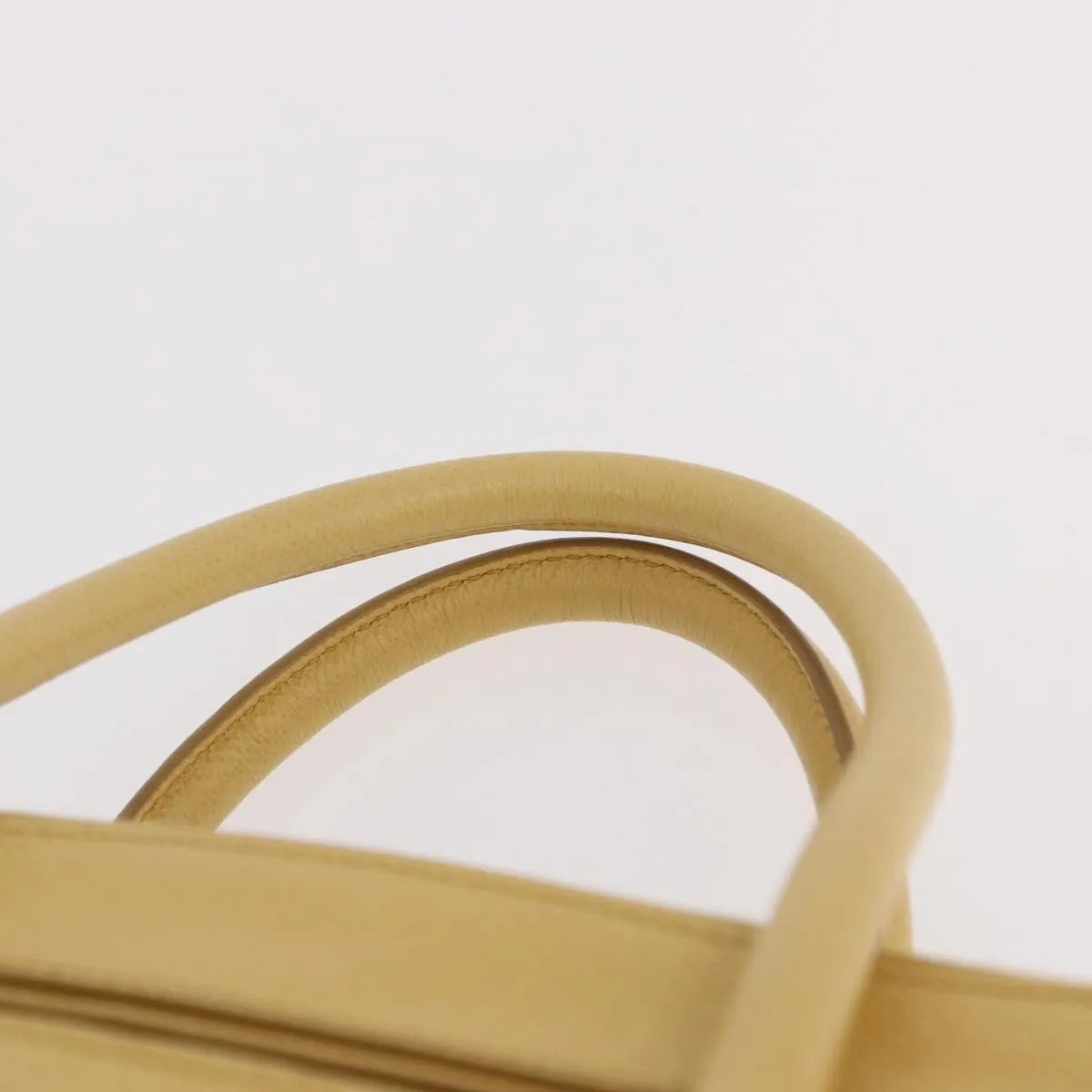 Prada Cuir Frame Double Zip Tote Saffiano Leather, Yellow, Leather, Tote Bag
