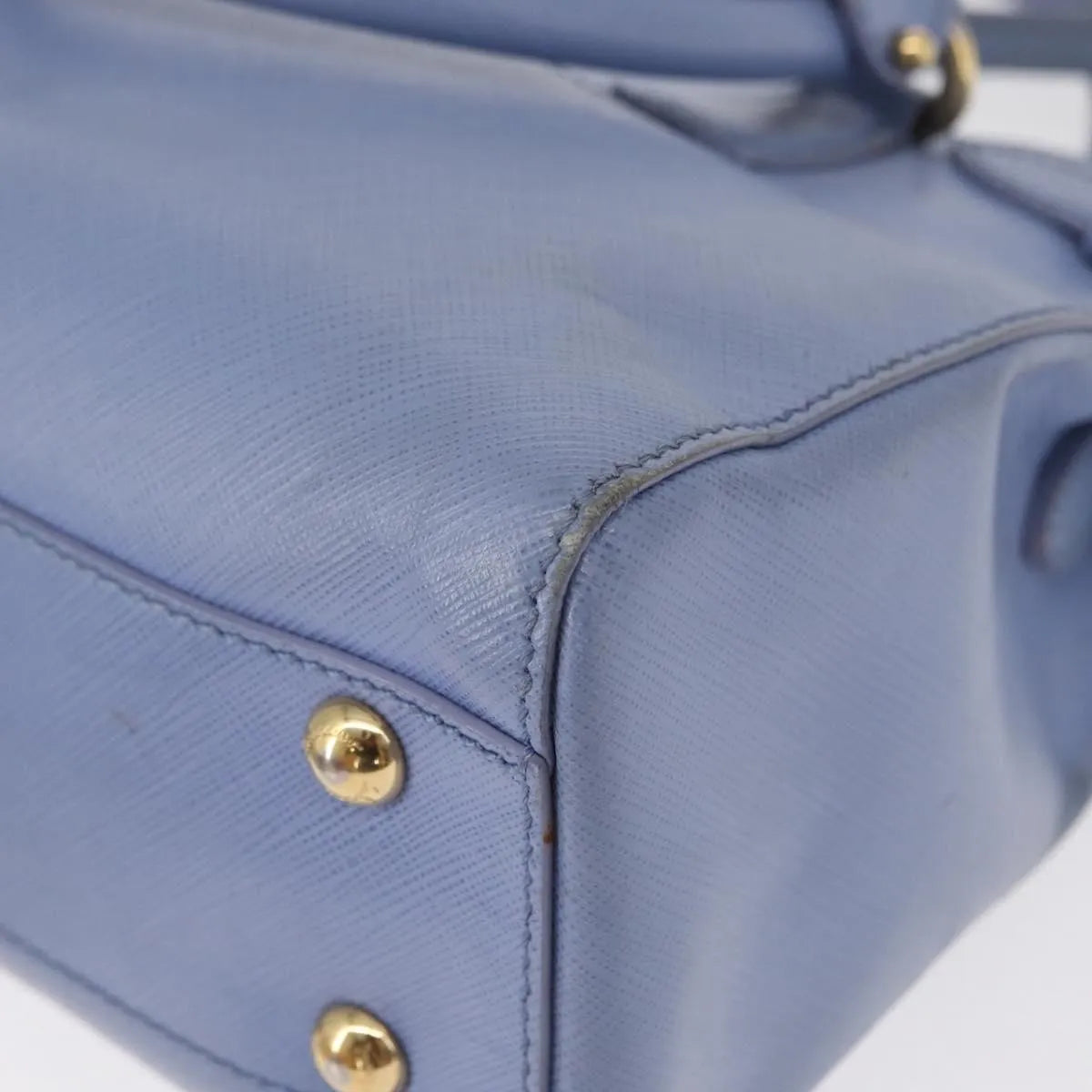 Salvatore Ferragamo Beky Tote Saffiano Leather, Blue, Leather, Handbag