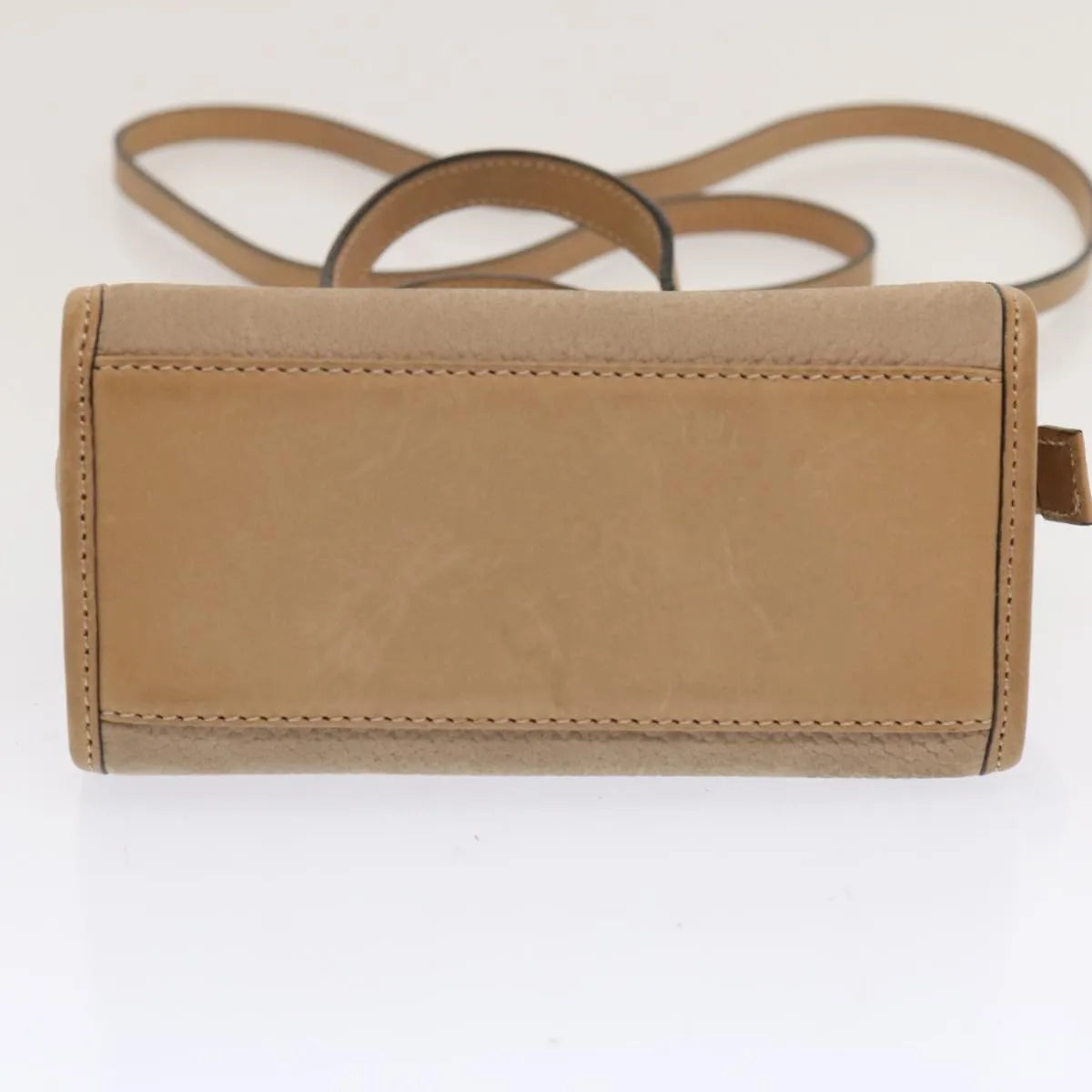 Celine vintage Leather, Beige, Leather, Handbag