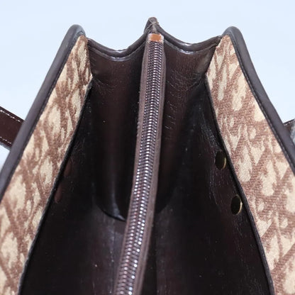 Christian Dior Vintage Trotter Canvas, Brown, Canvas, Handbag