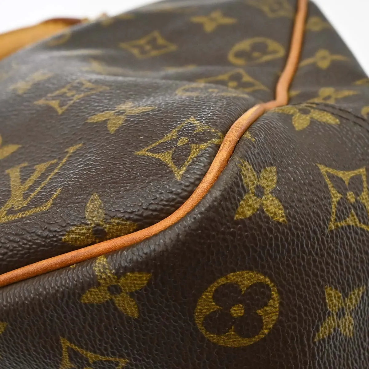 Louis Vuitton Bowling Vanity Printed Tuffetage with Leather, Brown, Canvas, Handbag