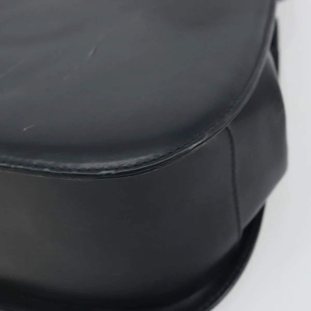 Salvatore Ferragamo Gancini Leather, Navy, Leather, Handbag