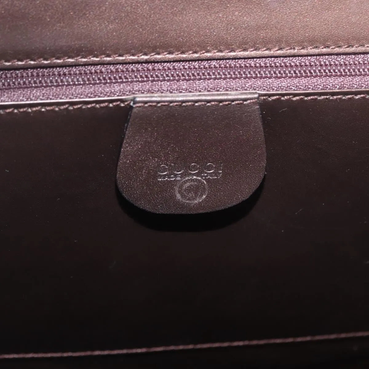 Gucci Vintage Leather, Brown, Leather, Shoulder Bag