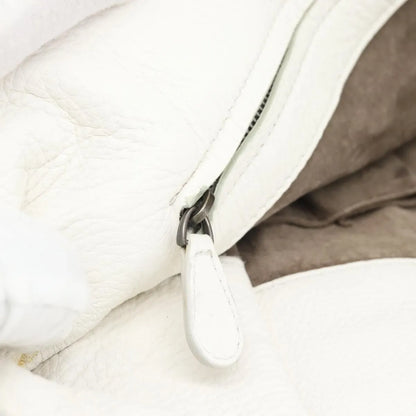 Bottega Veneta Belted Tote Intrecciato Nappa, White, Leather, Tote Bag