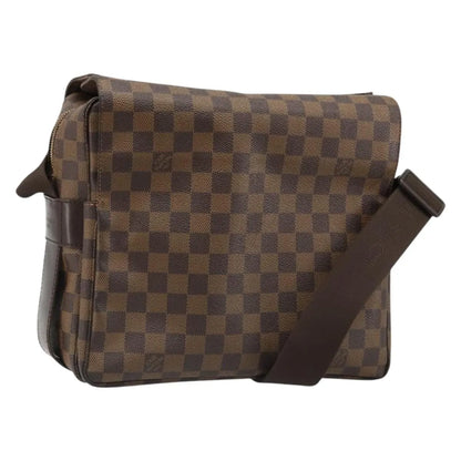 Louis Vuitton Naviglio Damier, Brown, Canvas, Shoulder Bag