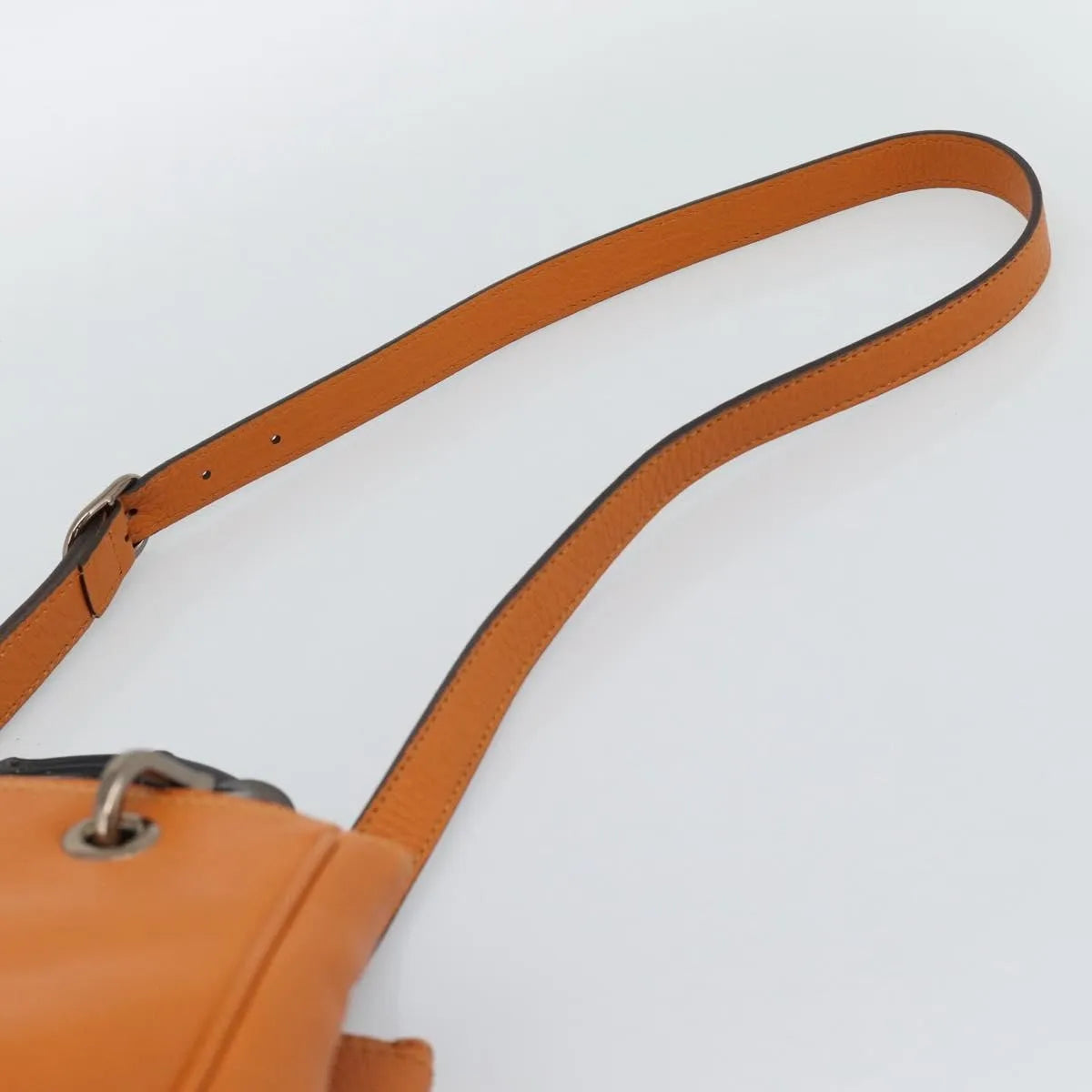 Gucci Bamboo shopper Leather, Orange, Leather, Handbag