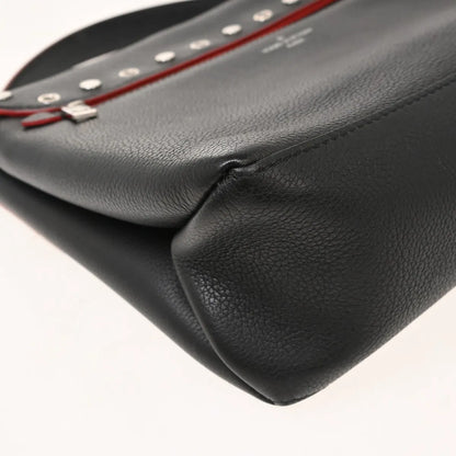 Louis Vuitton Mylockme Studded Leather, Black, Leather, Shoulder Bag