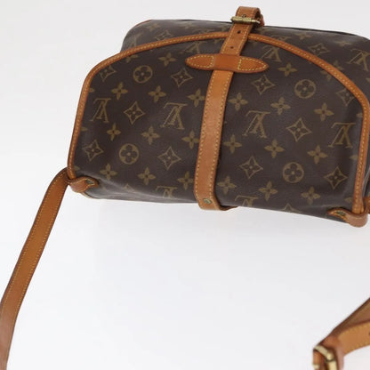Louis Vuitton Saumur Monogram Canvas, Brown, Canvas, Shoulder Bag