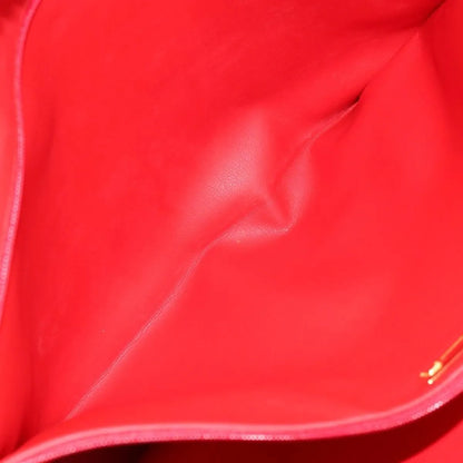 Christian Dior Vintage Tote Leather, Red, Leather, Tote Bag