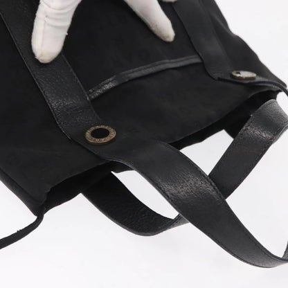 Bvlgari Logomania Canvas, Black, Canvas, Tote Bag