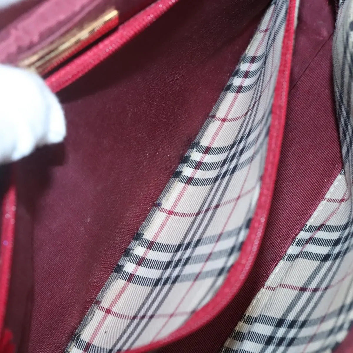 Burberry Vintage Leather, Red, Leather, Shoulder Bag