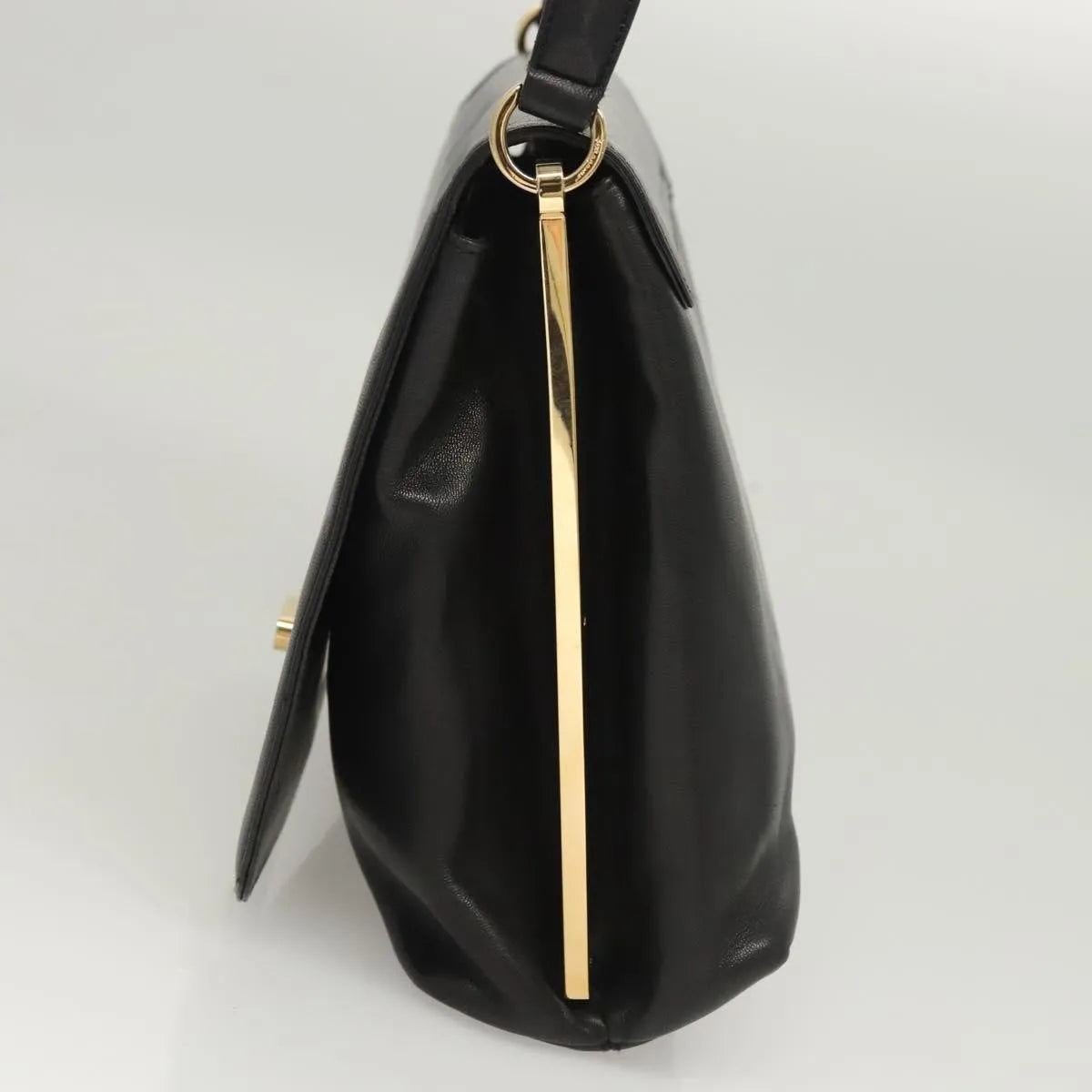 Salvatore Ferragamo Vintage Leather, Black, Leather, Handbag