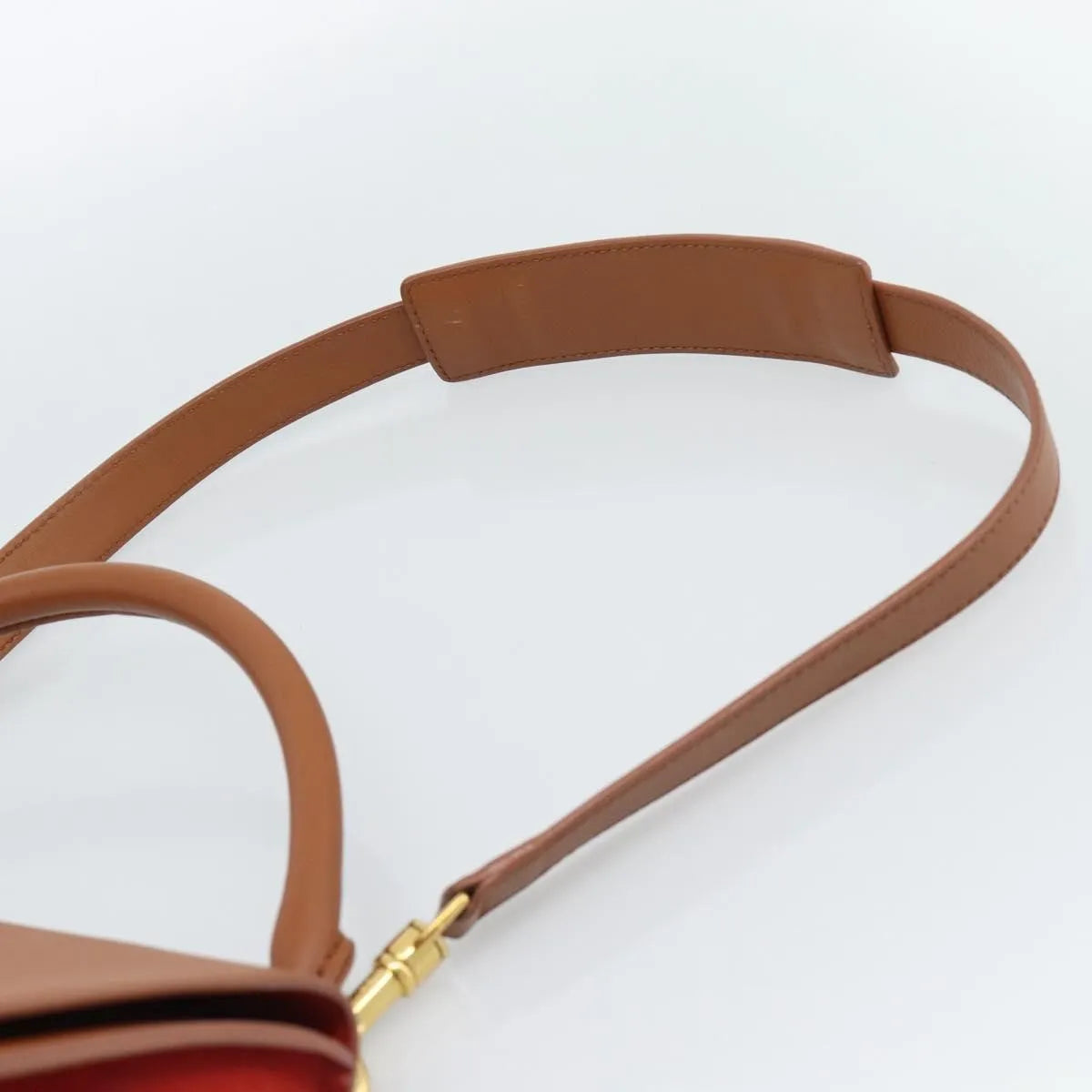 Celine Trapeze Leather with Suede, Brown, Leather, Handbag