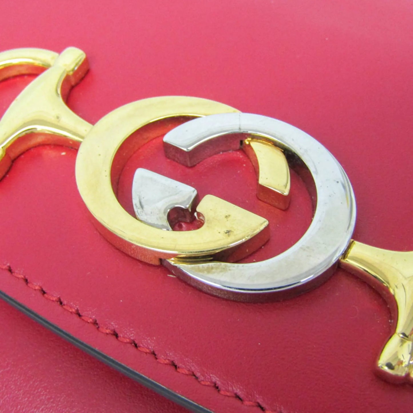 Gucci Zumi Leather, Red, Leather, Shoulder Bag