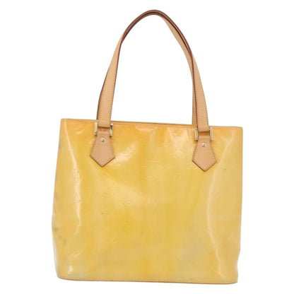Louis Vuitton Houston Monogram Vernis, Yellow, Patent Leather, Handbag