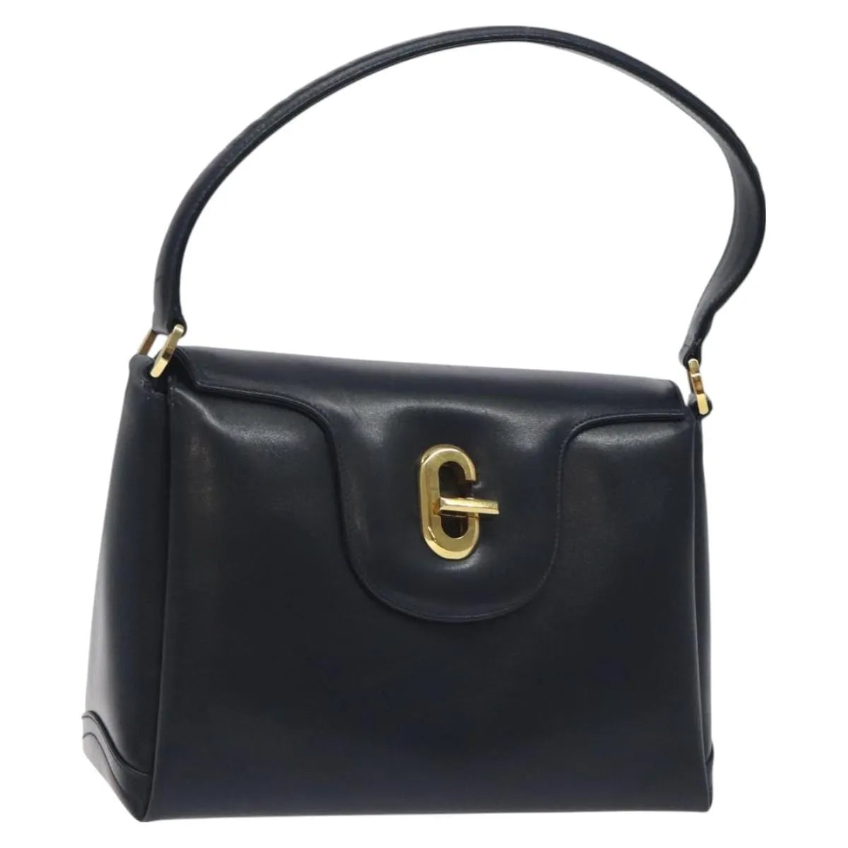 Gucci Vintage Leather, Navy, Leather, Handbag