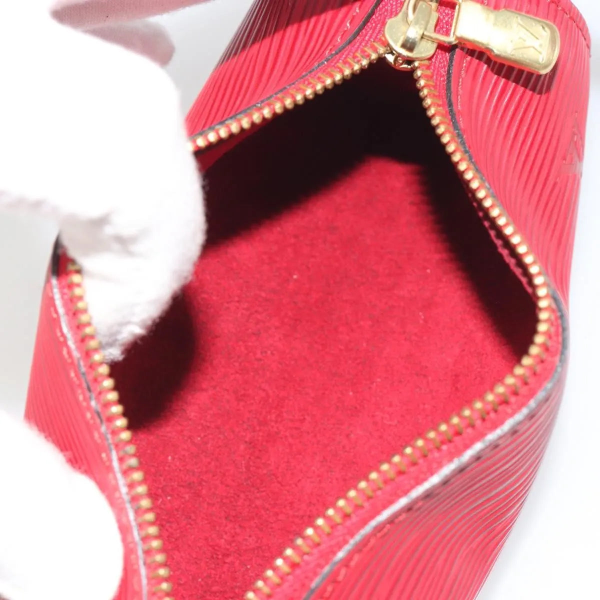 Louis Vuitton Soufflot Pochette Epi Leather, Red, Leather, Clutch