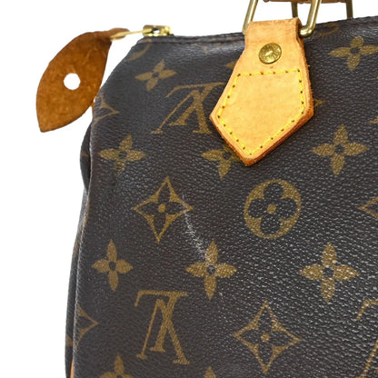 Louis Vuitton Speedy Monogram, Brown, Canvas, Handbag