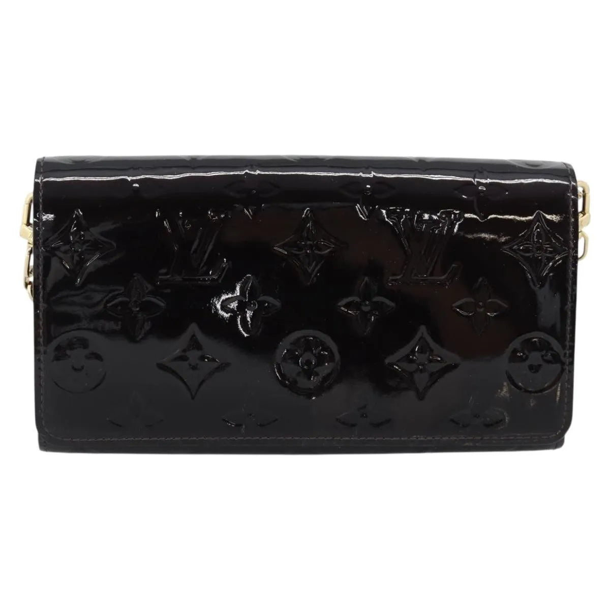 Louis Vuitton Sarah Chain Monogram Vernis, Burgundy, Patent Leather, Clutch