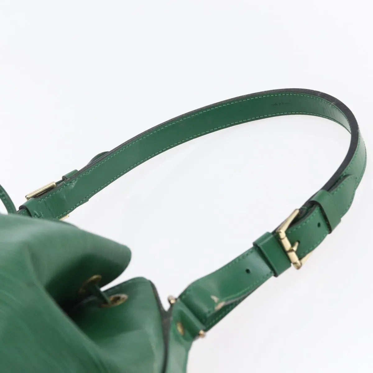 Louis Vuitton Petit Noe Epi Leather, Green, Leather, Shoulder Bag