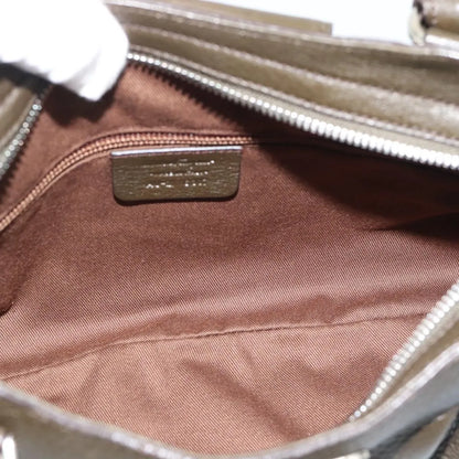 Salvatore Ferragamo Marisa Leather, Khaki, Leather, Handbag