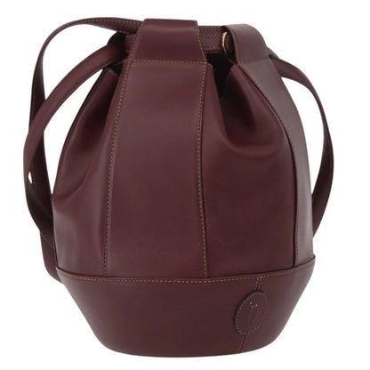 cartier Must de cartier Leather, Burgundy, Leather, Shoulder Bag