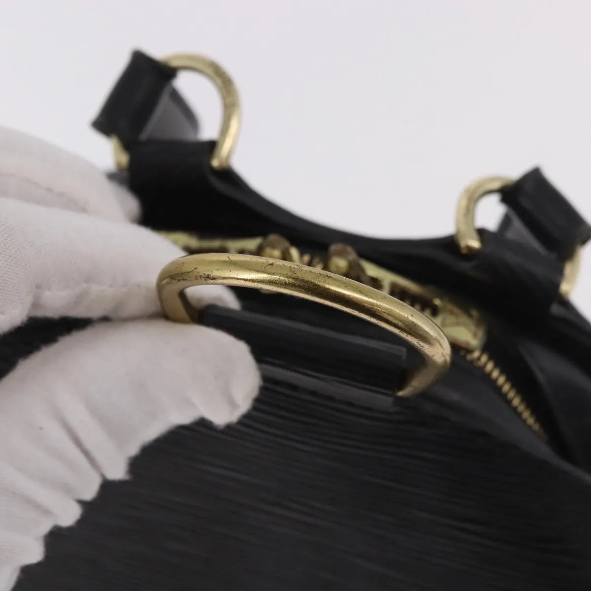 Louis Vuitton Mabillon Epi Leather, Black, Leather, Backpack