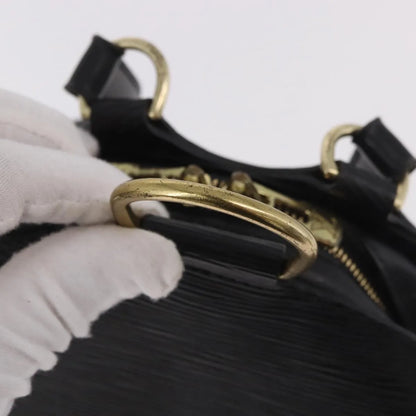 Louis Vuitton Mabillon Epi Leather, Black, Leather, Backpack