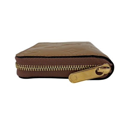 Louis Vuitton Zip Coin Purse Epi Leather, Brown, Patent Leather, Wallet