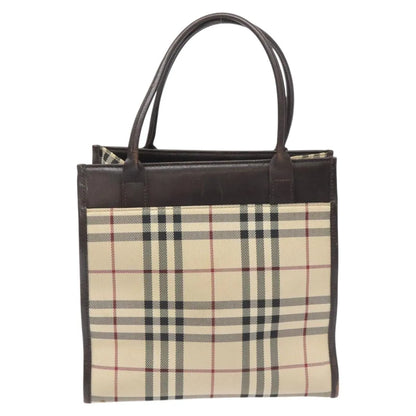 Burberry Nova Check Nylon, Beige, Nylon, Handbag