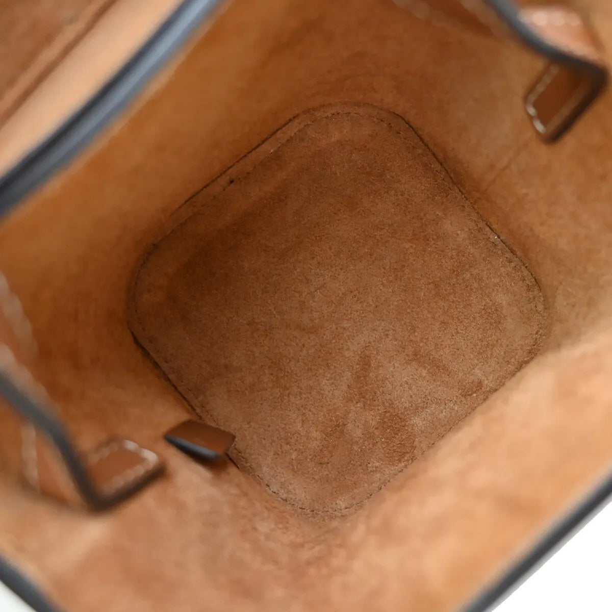 Celine Cuir Triomphe Box Leather, Brown, Leather, Handbag