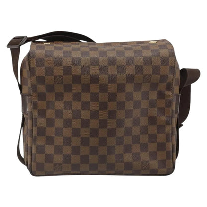 Louis Vuitton Naviglio Damier, Brown, Canvas, Shoulder Bag