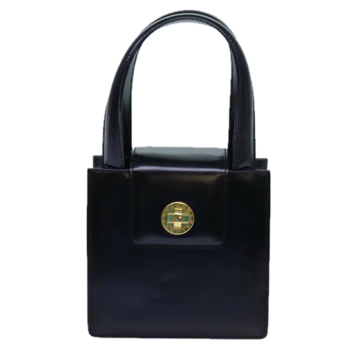 Bvlgari Handbag Leather, Black, Leather, Handbag