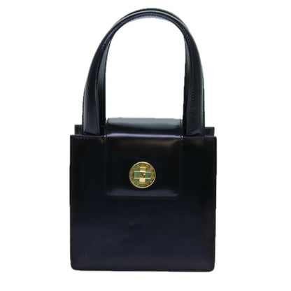 Bvlgari Handbag Leather, Black, Leather, Handbag
