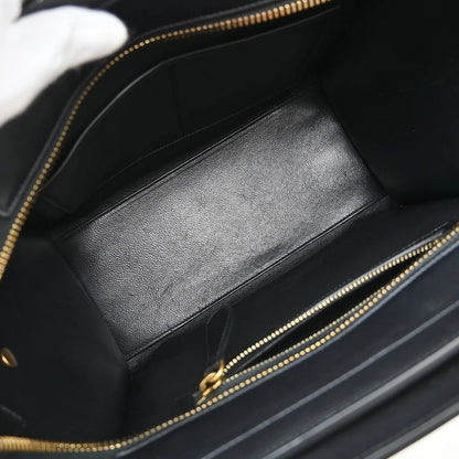 Celine Tricolor Shoulder Luggage Leather, Multicolour, Leather, Tote Bag